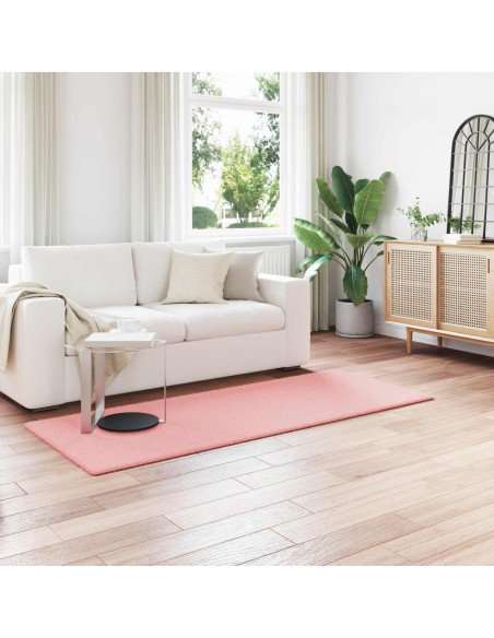 Tappeto in Pelliccia Sintetica di Coniglio Olite Rosa