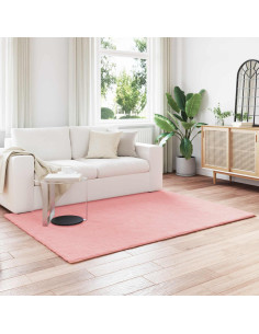 Tappeto in Pelliccia Sintetica di Coniglio Olite Rosa
