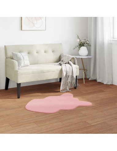 Tappeto in Pelliccia Sintetica di Coniglio Olite Rosa