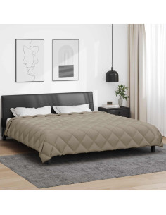 Duvet Invernale Grigio chiaro 240 x 260 cm Microfibra