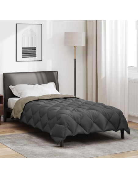 Duvet Invernale Grigio chiaro e Antracite 200 x 140 cm