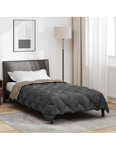 Duvet Invernale Grigio chiaro e Antracite 200 x 155 cm