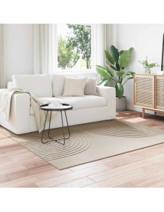 Tappeti per area Quadrato HUARTE Beige 200 x 200 cm Poliestere