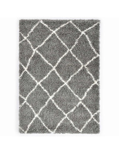 Tappeto Traliccio Grigio 230 x 160 cm Polipropilene