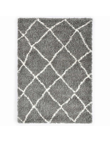 Tappeto Traliccio Grigio 230 x 160 cm Polipropilene