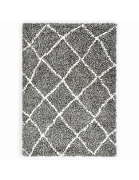 Tappeto Traliccio Grigio 230 x 160 cm Polipropilene