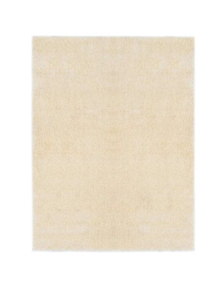 Tappeto Shaggy per Area Crema 120 x 160 cm Polietilene