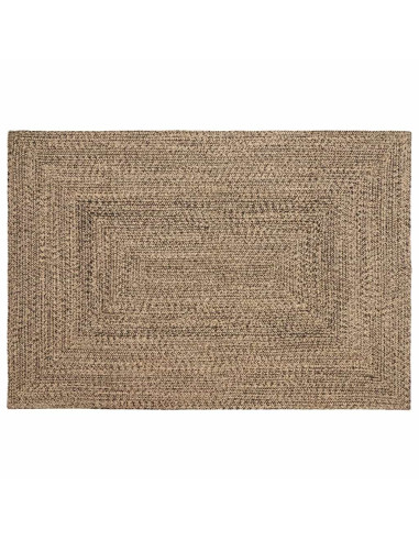 Tappeti per area Rettangolare Naturale e Nero 120 x 170 cm Juta