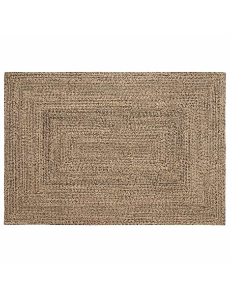 Tappeti per area Rettangolare Naturale e Nero 120 x 170 cm Juta