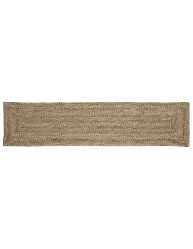 Tappeti per area Rettangolare Naturale e Nero 60 x 200 cm Juta