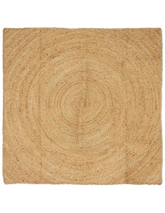 Tappeti per area Quadrato Marrone 120 x 120 cm Juta