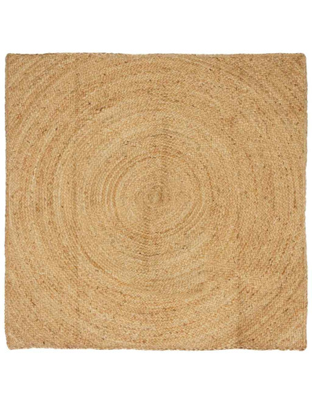 Tappeti per area Quadrato Marrone 120 x 120 cm Juta