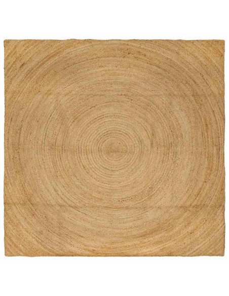 Tappeti per area Quadrato Marrone 200 x 200 cm Juta