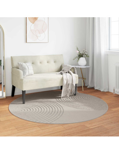 Tappeti per area Rotondo HUARTE Crema Ø 160 CM Poliestere