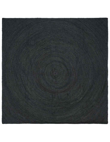 Tappeti per area Quadrato Grigio scuro 300 x 300 cm Juta