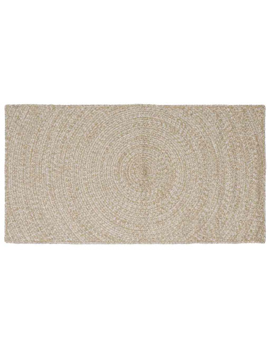 Tappeti per area Naturale e Bianco 100 x 200 cm Juta