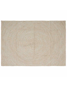 Tappeti per area Naturale e Bianco 160 x 230 cm Juta