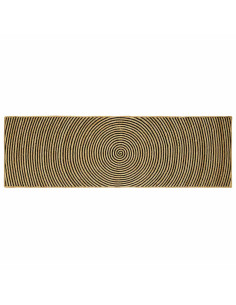 Tappeto Naturale e Nero 80 x 250 cm Juta