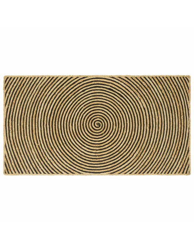 Tappeto Naturale e Nero 100 x 200 cm Juta