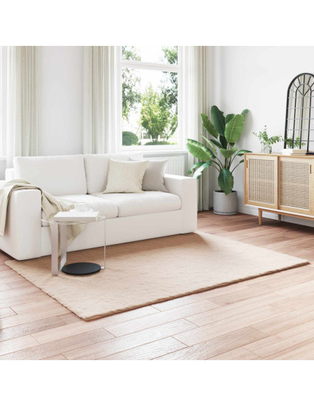 Tappeto in Pelliccia Sintetica di Coniglio Olite Talpa