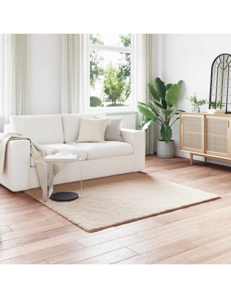 Tappeto in Pelliccia Sintetica di Coniglio Olite Talpa