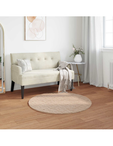 Tappeto in Pelliccia Sintetica di Coniglio Olite Talpa Ø 80 cm