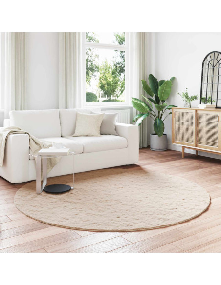 Tappeto in Pelliccia Sintetica di Coniglio Olite Talpa Ø 160 cm