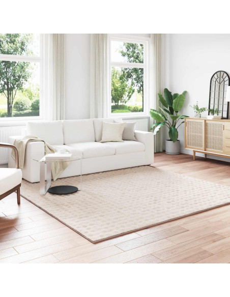 Tappeti per area Quadrato HUARTE Beige 240 x 240 cm Poliestere