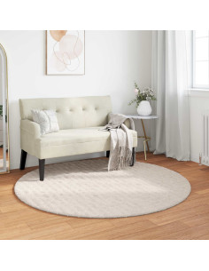Tappeti per area Rotondo HUARTE Beige Ø 120 CM Poliestere