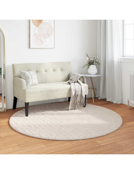 Tappeti per area Rotondo HUARTE Beige Ø 120 CM Poliestere
