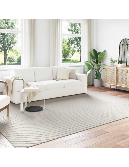 Tappeti per area Rettangolare Crema 280 x 200 cm Poliestere