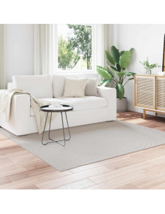 Tappeti per area Quadrato HUARTE Crema 200 x 200 cm Poliestere