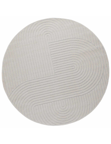 Tappeti per area Rotondo HUARTE Crema Ø 160 CM Poliestere