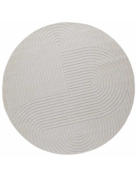 Tappeti per area Rotondo HUARTE Crema Ø 160 CM Poliestere