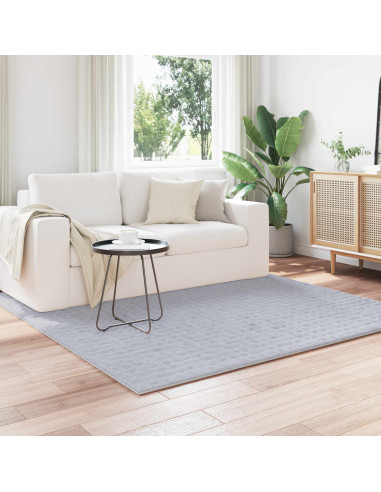 Tappeti per area Quadrato HUARTE Grigio 120 x 120 cm Poliestere