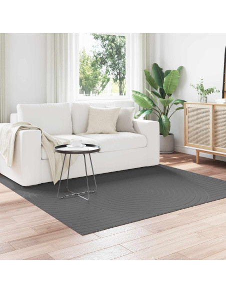 Tappeti per area HUARTE Antracite 200 x 200 cm Poliestere