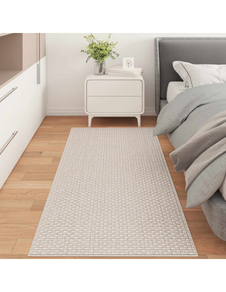 Tappeti per area HUARTE Crema 150 x 80 cm Poliestere