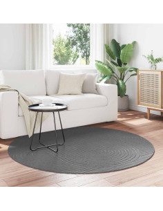 Tappeti per area Rotondo HUARTE Antracite Ø 200 CM Poliestere