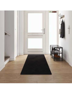 Runner in Moquette Nero 80 x 500 cm 100% Polipropilene Tuft