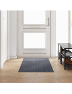 Runner in Moquette Grigio 80 x 250 cm Tessuto