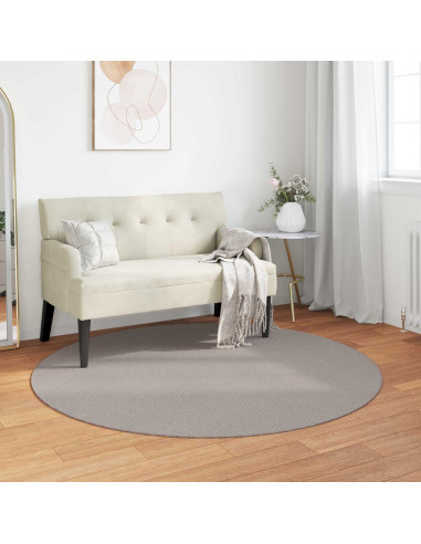 Tappeti per area HUARTE Crema e Taupe Ø 160 CM Poliestere