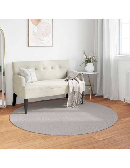 Tappeti per area Rotondo HUARTE Crema Ø 120 CM Poliestere