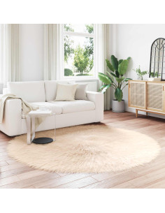 Tappeto Pecora Tafalla Beige Ø 200 cm Poliestere