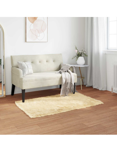 Tappeto Pecora Tafalla Crema 80 x 150 cm Poliestere