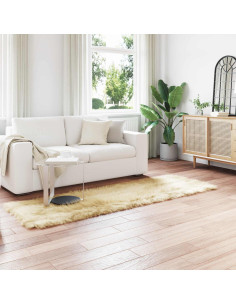 Tappeto Pecora Tafalla Crema 80 x 250 cm Poliestere