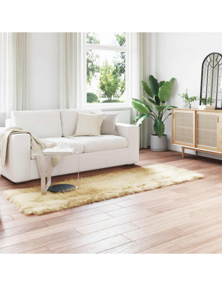 Tappeto Pecora Tafalla Crema 80 x 250 cm Poliestere