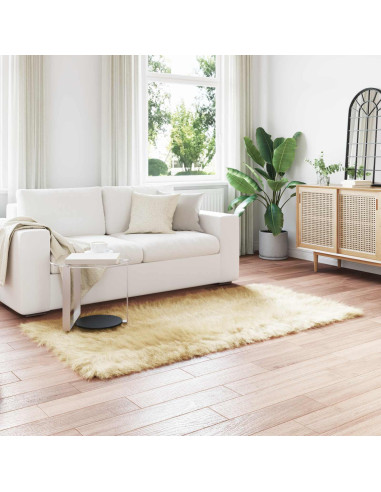 Tappeto Pecora Tafalla Crema 100 x 200 cm Poliestere