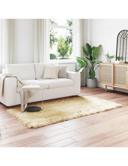 Tappeto Pecora Tafalla Crema 100 x 200 cm Poliestere