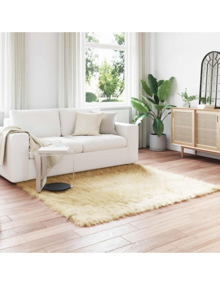 Tappeto Pecora Tafalla Crema 160 x 160 cm Poliestere