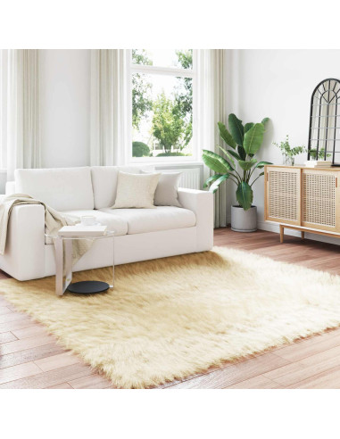 Tappeto Pecora Tafalla Crema 200 x 200 cm Poliestere